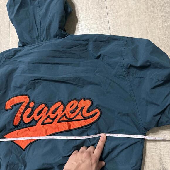 Vintage Disney TIGGER Zip Hooded Lined Jacket Size Men Small - Picture 12 of 12